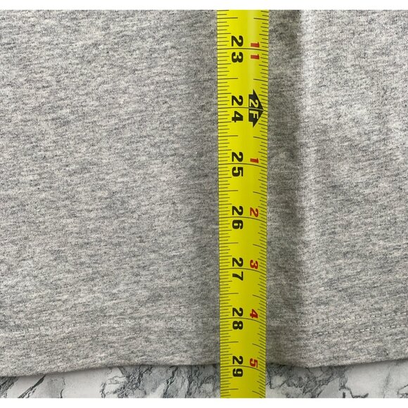 Quiksilver Mens Large T-Shirt Kauai Heather Gray Logo Print Cotton Crew Neck - Picture 4 of 15